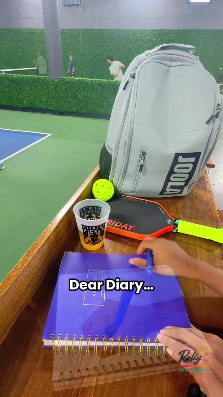 Dear Diary production cut showing a product-story notebook setup.